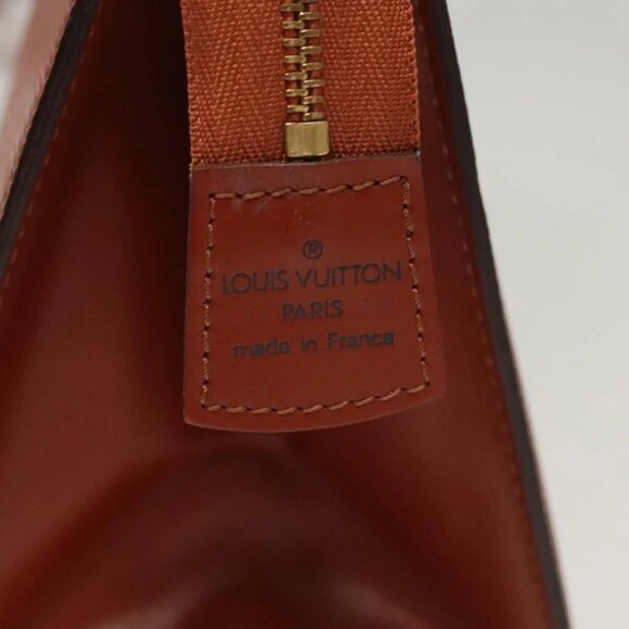 LOUIS VUITTON Epi Trousse Crete Pouch Brown - Picture 6 of 14